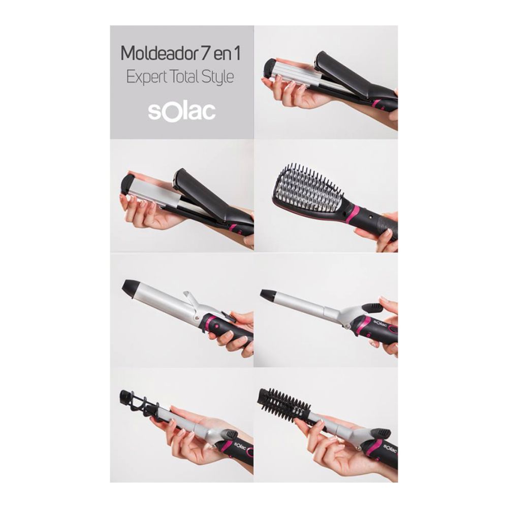 Plancha para Cabello Solac Multi Styler Expert Total