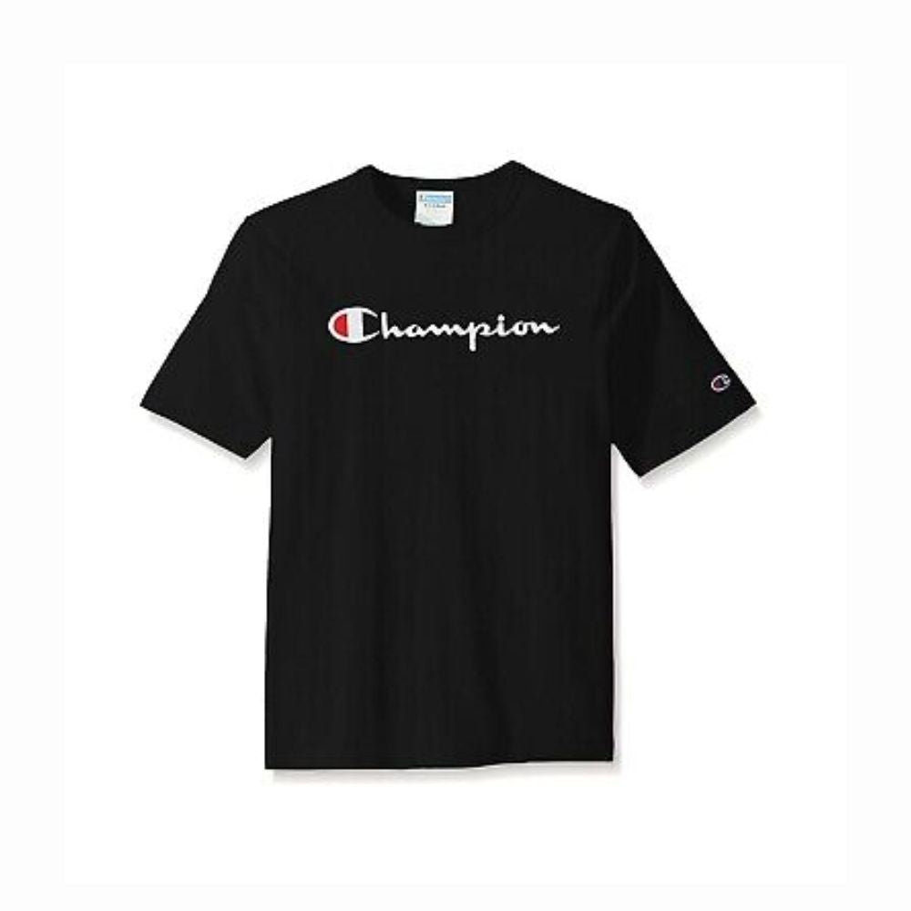 Polera Bordada Champion Heritage Script en Negro