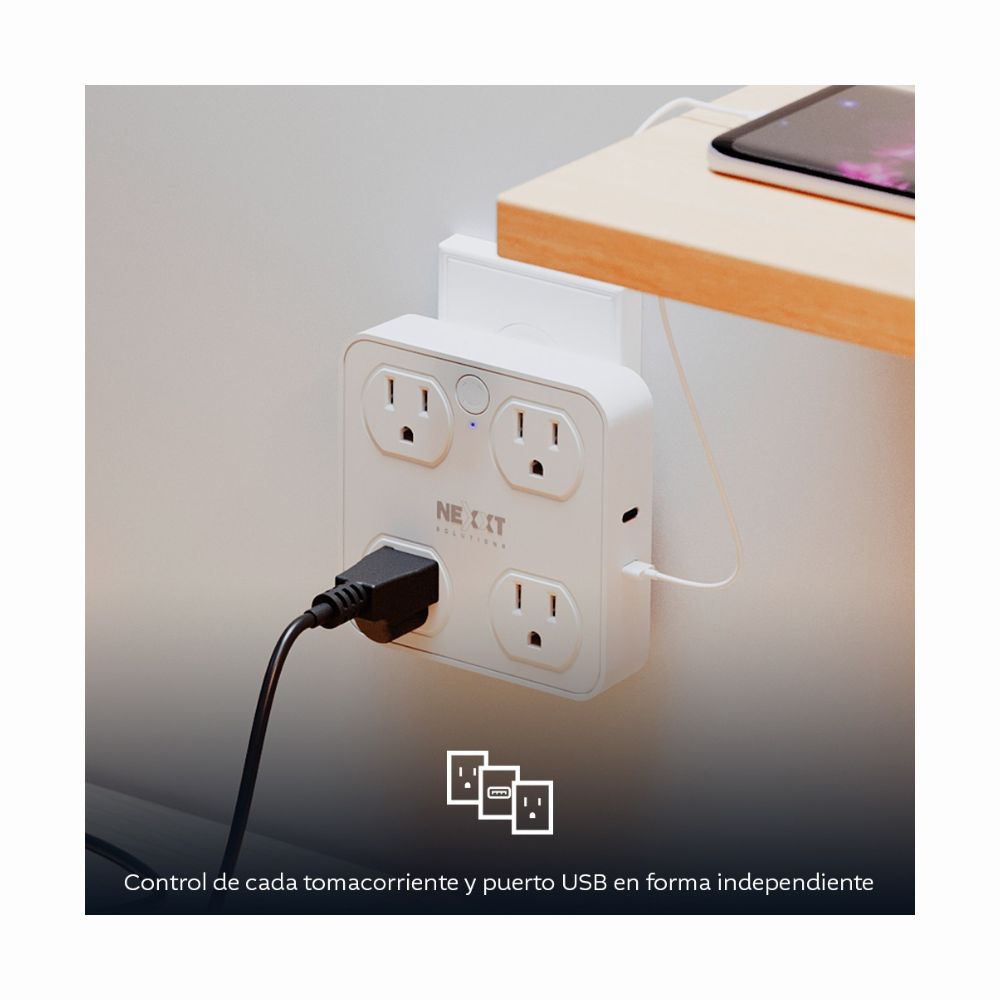 Protector de Sobretensión inteligente Wi-Fi® Nexxt