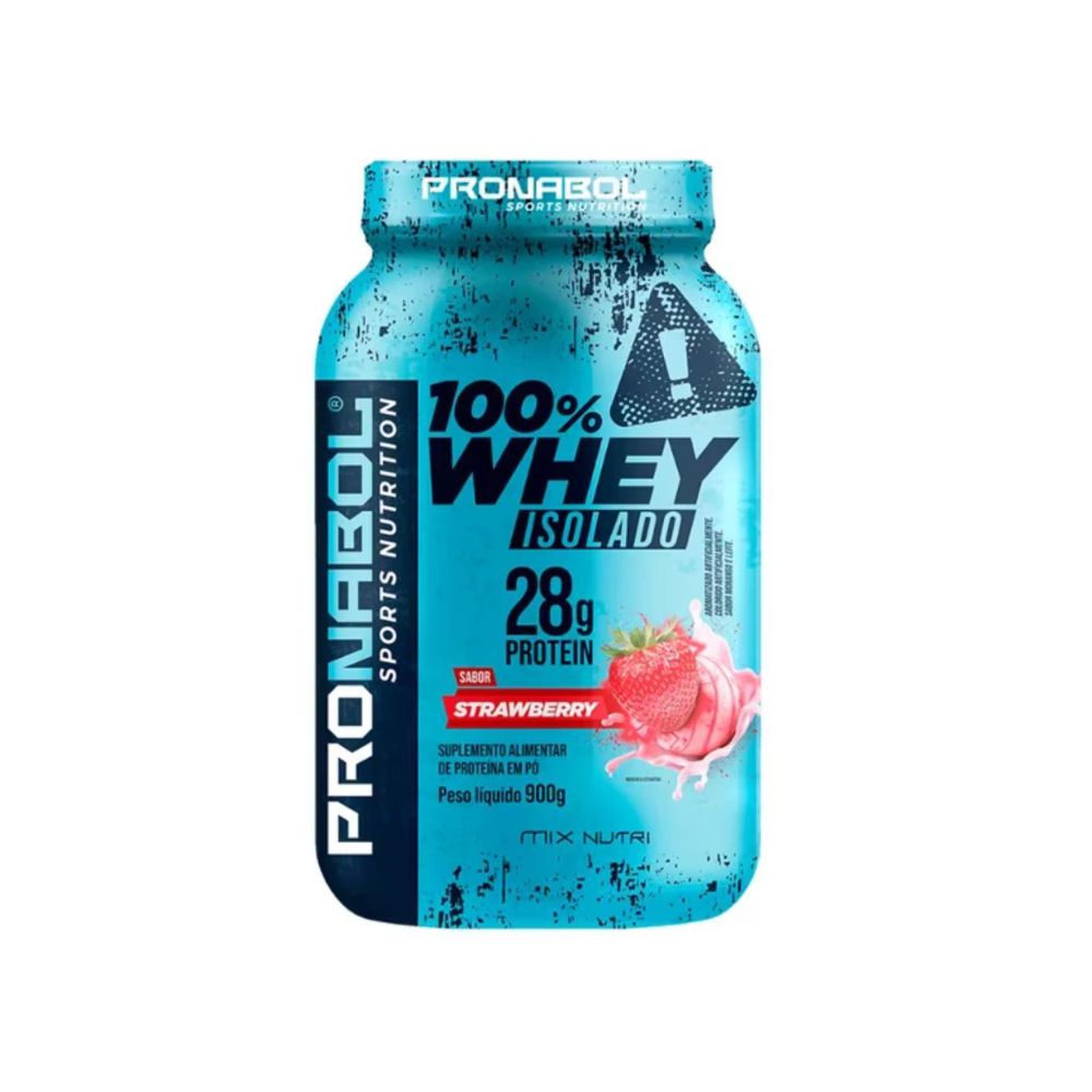 Proteina Whey 100% Isolado 900g Pote Mix Nutri Pronabol