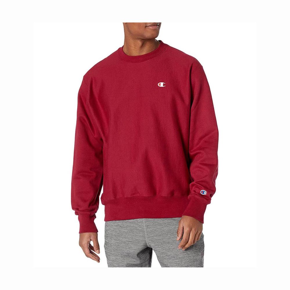 Pullover Champion Weave Crew en Cherry Pie