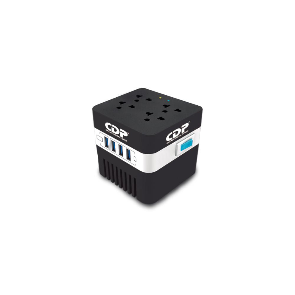 Regulador de Voltaje CDP 600VA 300W con 4 Salidas RU-AVR604 i