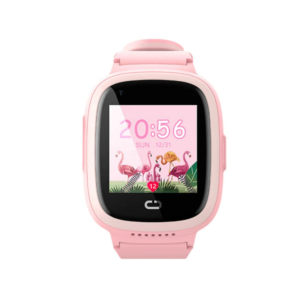 Reloj Havit con GPS y Camara HD Soporta 4G para video llamadas Resistente al Agua Boton de Emergencia y Monitoreo Remoto IP67 color Rosado GT-KW11 US-PINK