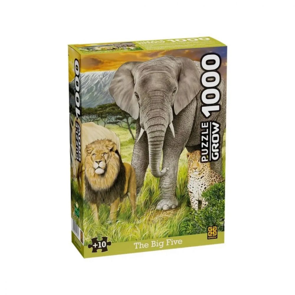 Rompecabeza 1000 Pzas Los 5 Grandes De Africa Big Five Grow