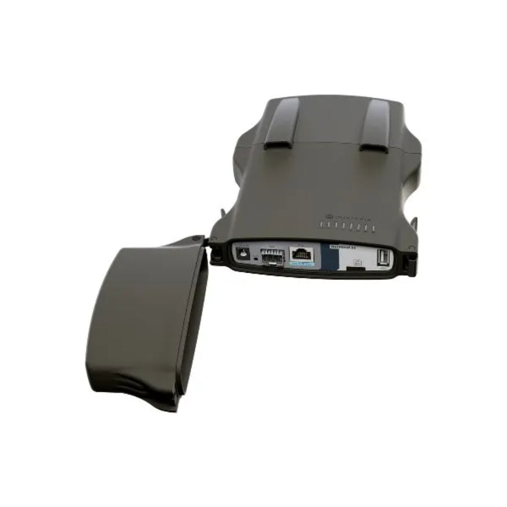 Router CPE Backbone Mikrotik Netmetal AX WiFi6 1 Puerto Gigabit + 1 Puerto SFP Radio 802.11AX Doble Cadena 5GHz AP CPE MiMo 2x2 RAM 256MB Carcasa de Aluminio IP66 L23UGSR-5HAXD2HAXD-NM