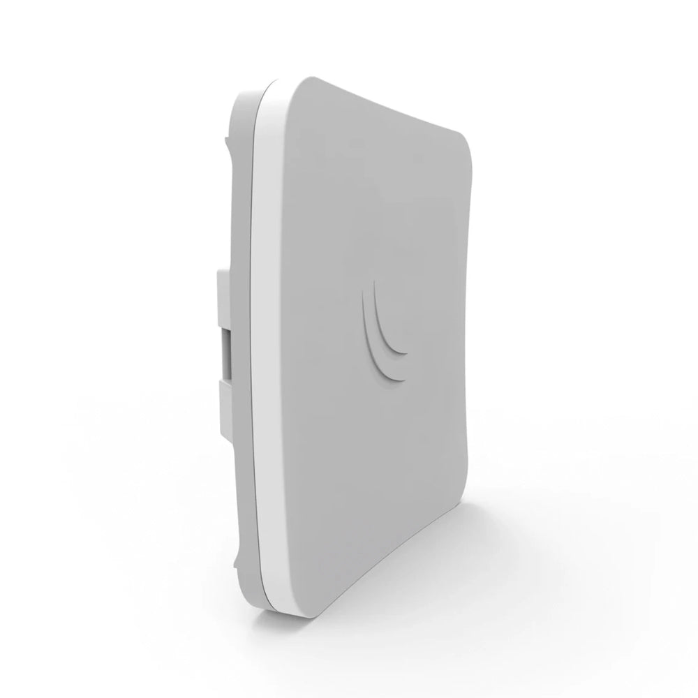 Router CPE Backbone Mikrotik SXTsq Lite5 Inalambrico MiMo Frecuencia 5GHz Antena 16dBi Norma 802.11A/N Ethernet 10/100Mbps Licencia Nivel 3 Incluye Fuente RBSXTsq5nD