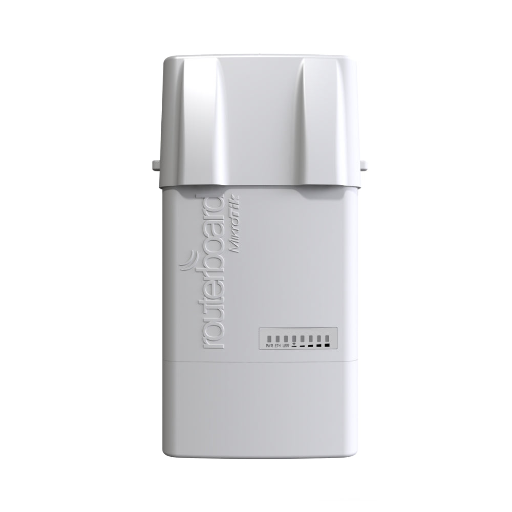 Router CPE Mikrotik AP BaseBox 5 Frecuencia 5GHz Potencia 30dBm 1 Ethernet Gigabit 2 Conectores RP-SMA Norma 802.11A/N Licencia Nivel 4 RB912UAG-5HPnD-OUT