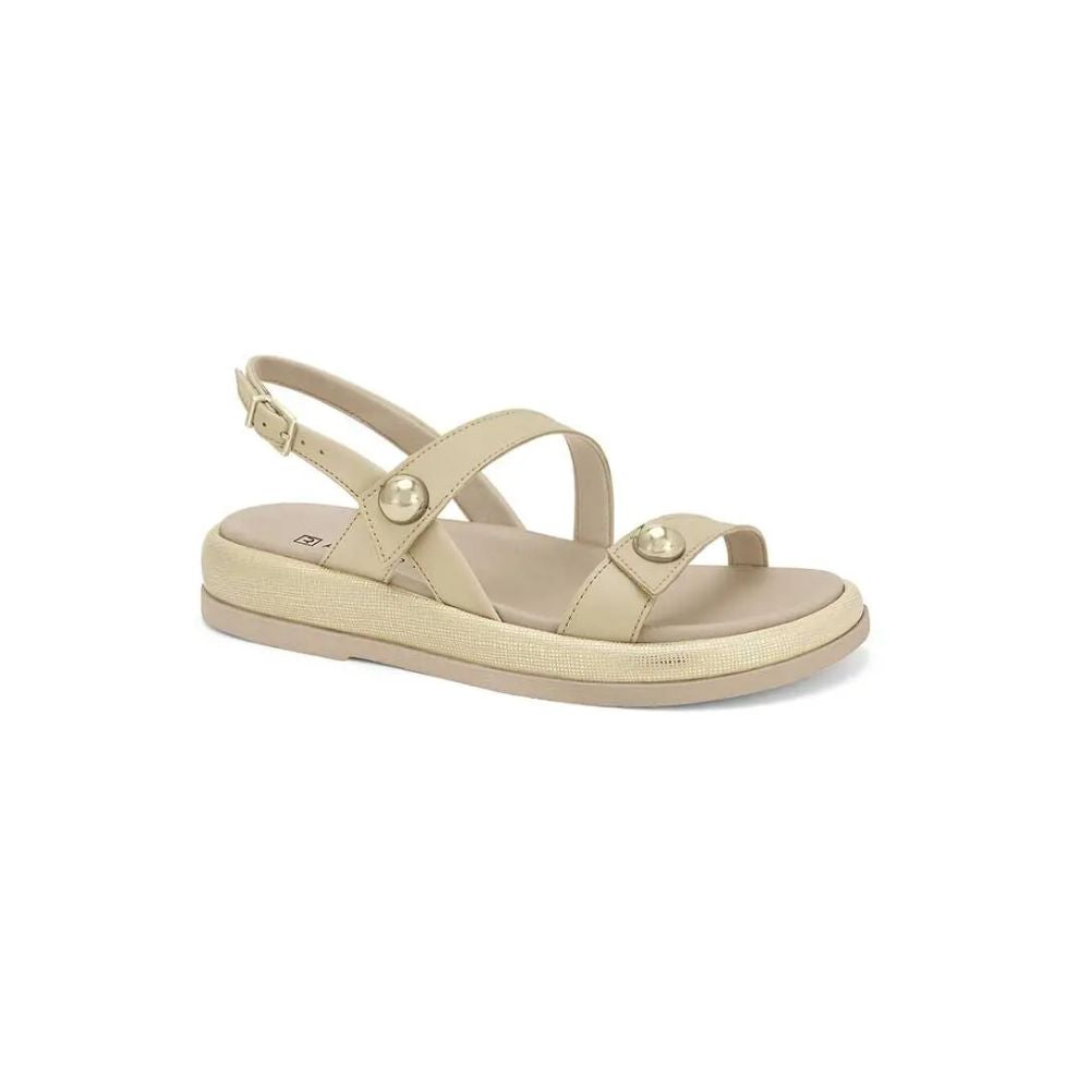 Sandalia Flatform Ramarim Color Dorado