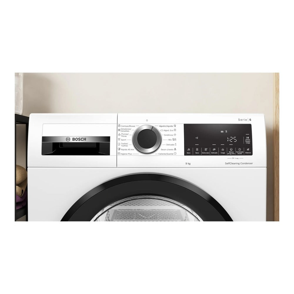 Secadora Bosch Con Bomba de Calor 9 Kg Color Blanco WQG24500ES