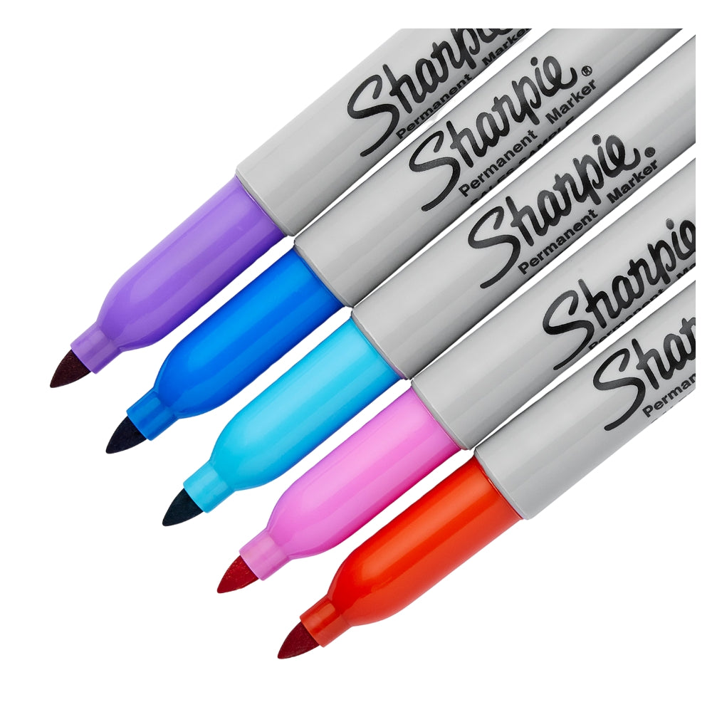 Set de 12 Marcadores Sharpie Permanente para Mayoria de Superficies Electro Pop punta Fina varios colores 1968828
