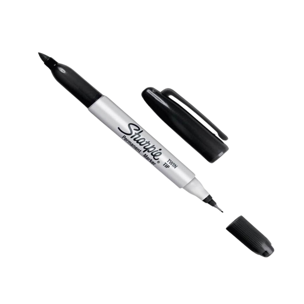 Set de 12 Marcadores Sharpie Permanente punta Fina y Extra Fina color Negro 1805635