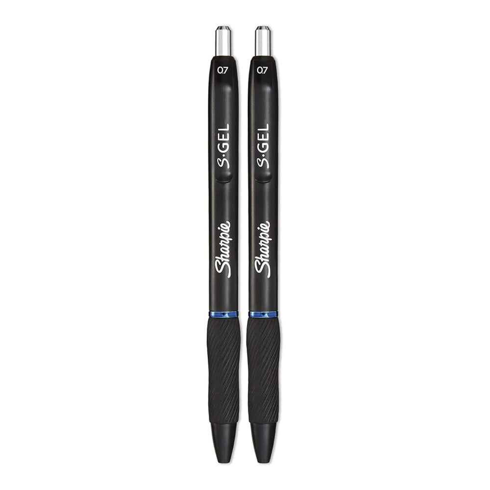 Set de 2 Boligrafos Sharpie S-Gel de Gel Retractable punta Fina 0.7mm color Azul 2142348