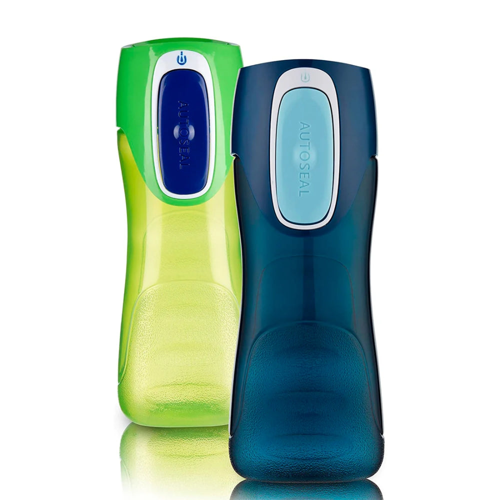 Set de 2 Botellas Contigo Kids Autoseal Trekker de Plastico Libre de BPA de 14oz 414ml 2001147