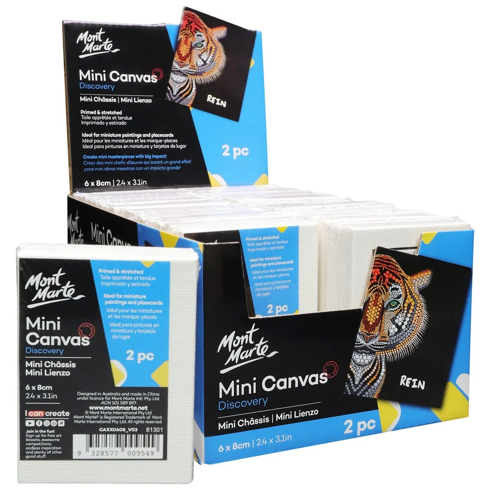 Set de 2 Mini Lienzo MontMarte Canvas 6x8cm CAXX0608