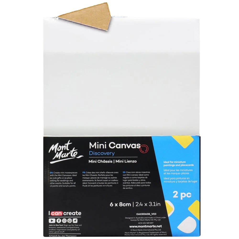 Set de 2 Mini Lienzo MontMarte Canvas 6x8cm CAXX0608