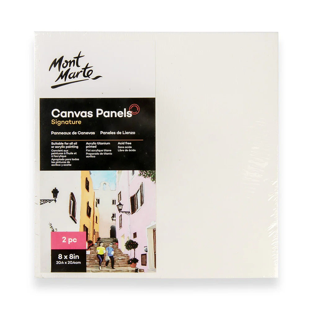 Set de 2 Piezas Lienzo Canvas MontMarte Signature Panel 20.4x20.4 cm 8x8" CMPL2020