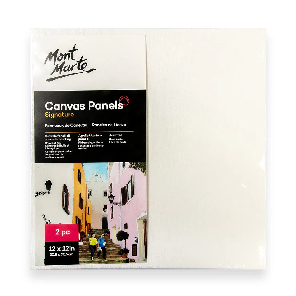 Set de 2 Piezas Lienzo Canvas MontMarte Signature Panel 30.5x30.5cm 12x12" CMPL3030