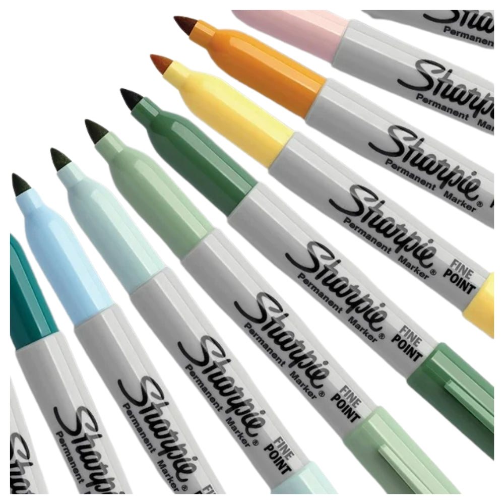 Set de 21 Marcadores Sharpie edicion Limitada Permanente para Mayoria de Superficies punta Fina varios colores 2113316-2107118