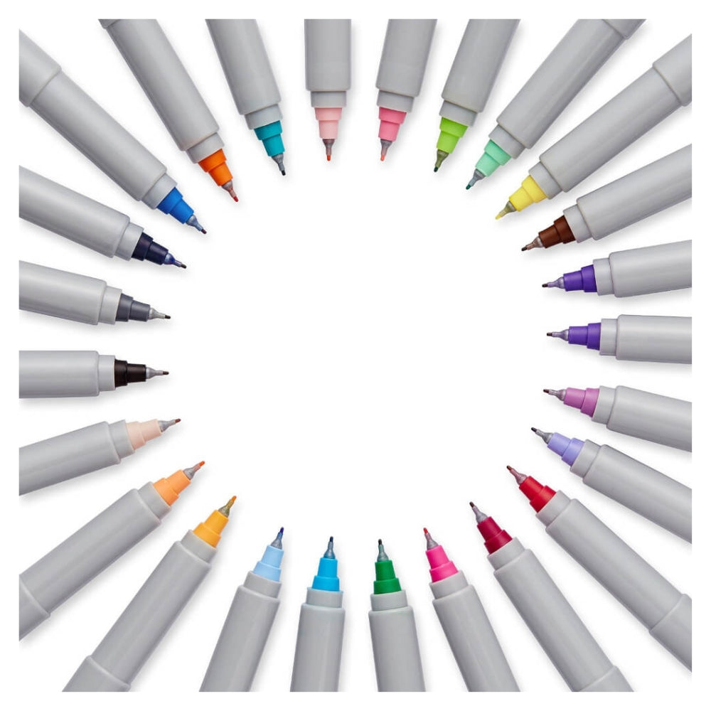 Set de 25 Marcadores Sharpie Permanente punta Extra Fina varios colores 1733030