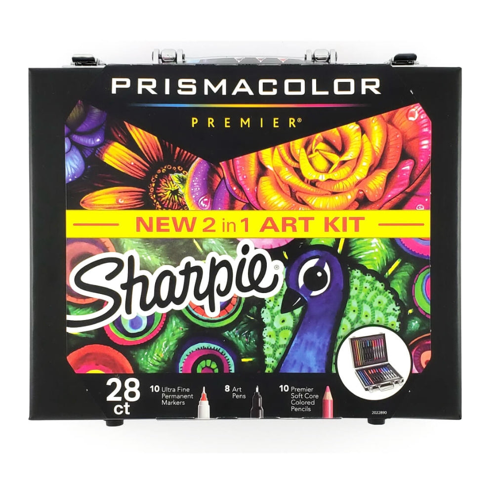 Set de 28 Pieza Sharpie y Prismacolor 10 Marcadores Permanente Extra Fino 8 tipo Lapicera y 10 colores 2022890