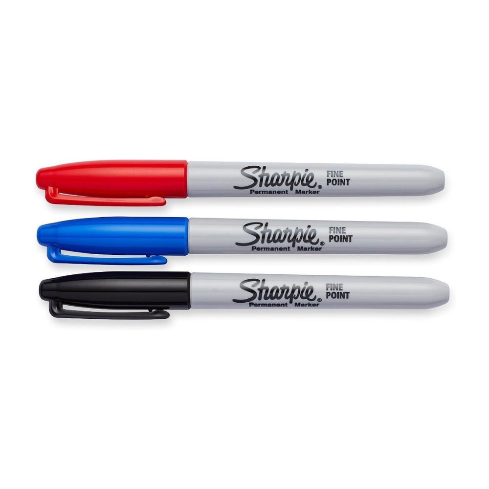 Set de 3 Marcadores Sharpie Permanente punta Fina varios colores 30173