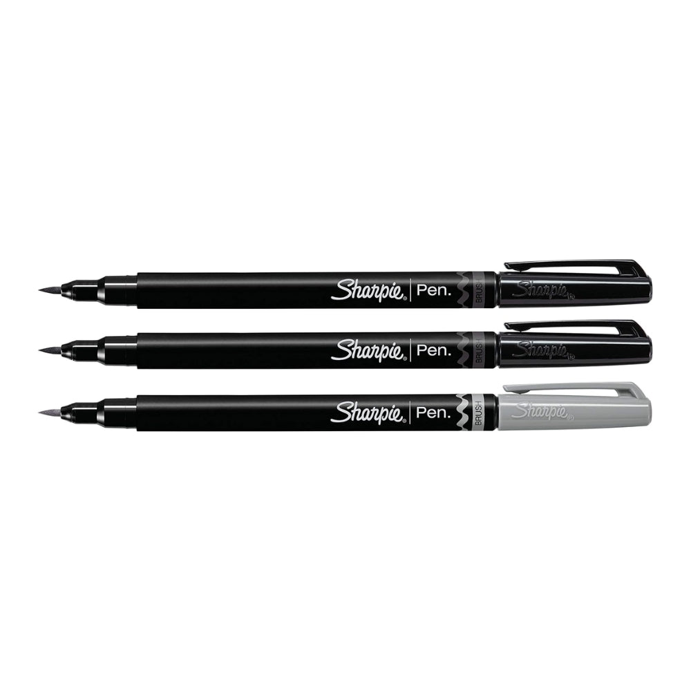 Set de 3 Marcadores Sharpie punta Pincel colores Brillantes 2011398