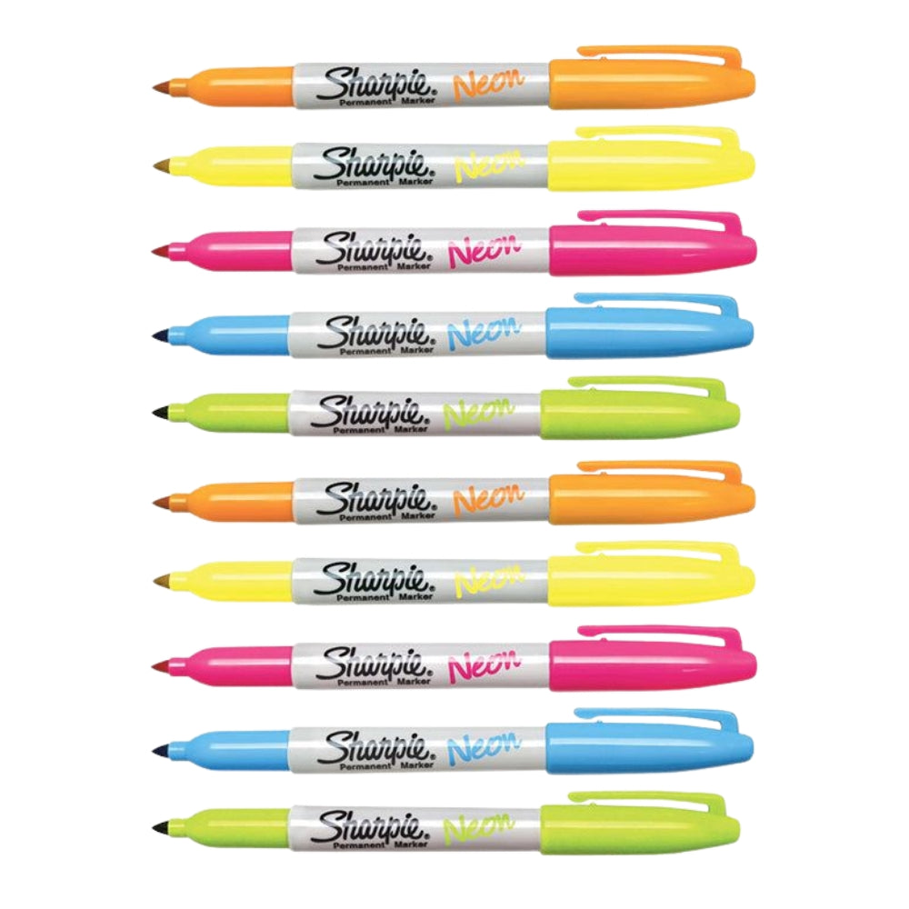 Set de 36 Marcadores Sharpie Permanente Fluorescente punta Fina varios colores 1925286