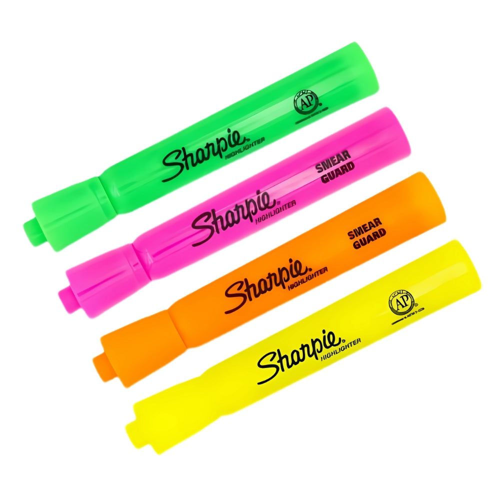 Set de 4 Piezas Resaltadores Sharpie Tank varios colores 1805683