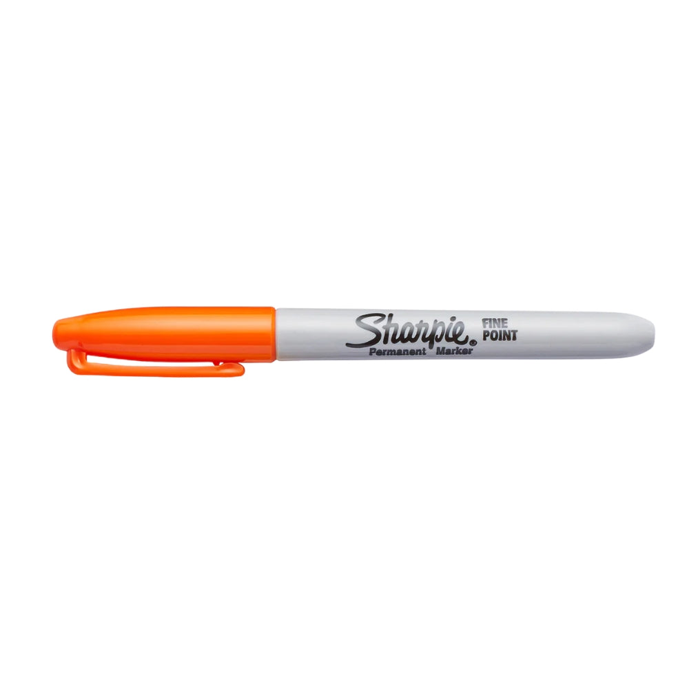 Set de 6 Marcadores Sharpie Permanente para Mayoria de Superficies Electro Pop punta Fina color Naranja Optico 1968823
