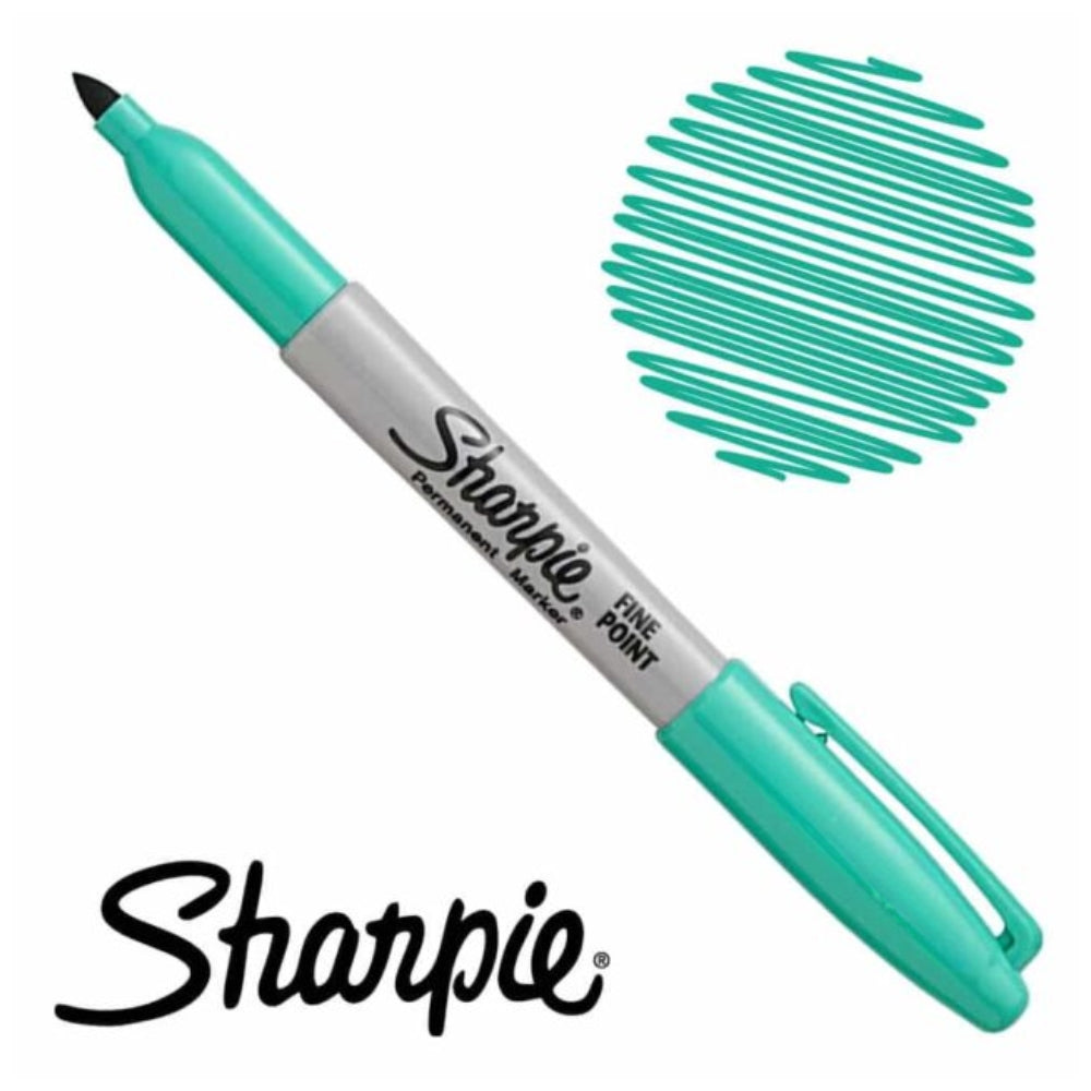 Set de 6 Marcadores Sharpie Permanente punta Fina color Jade Jetset 1995568