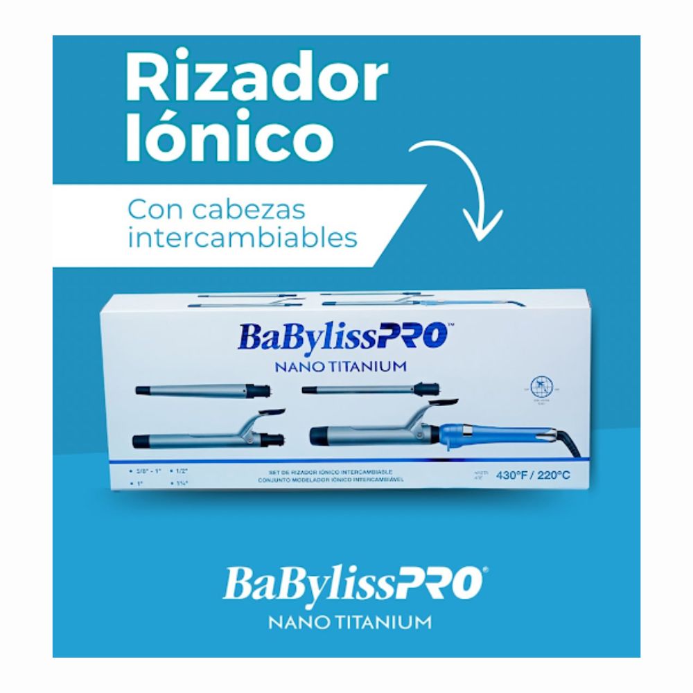 Set de Rizador Ionico Intercambiable Baby Liss Pro