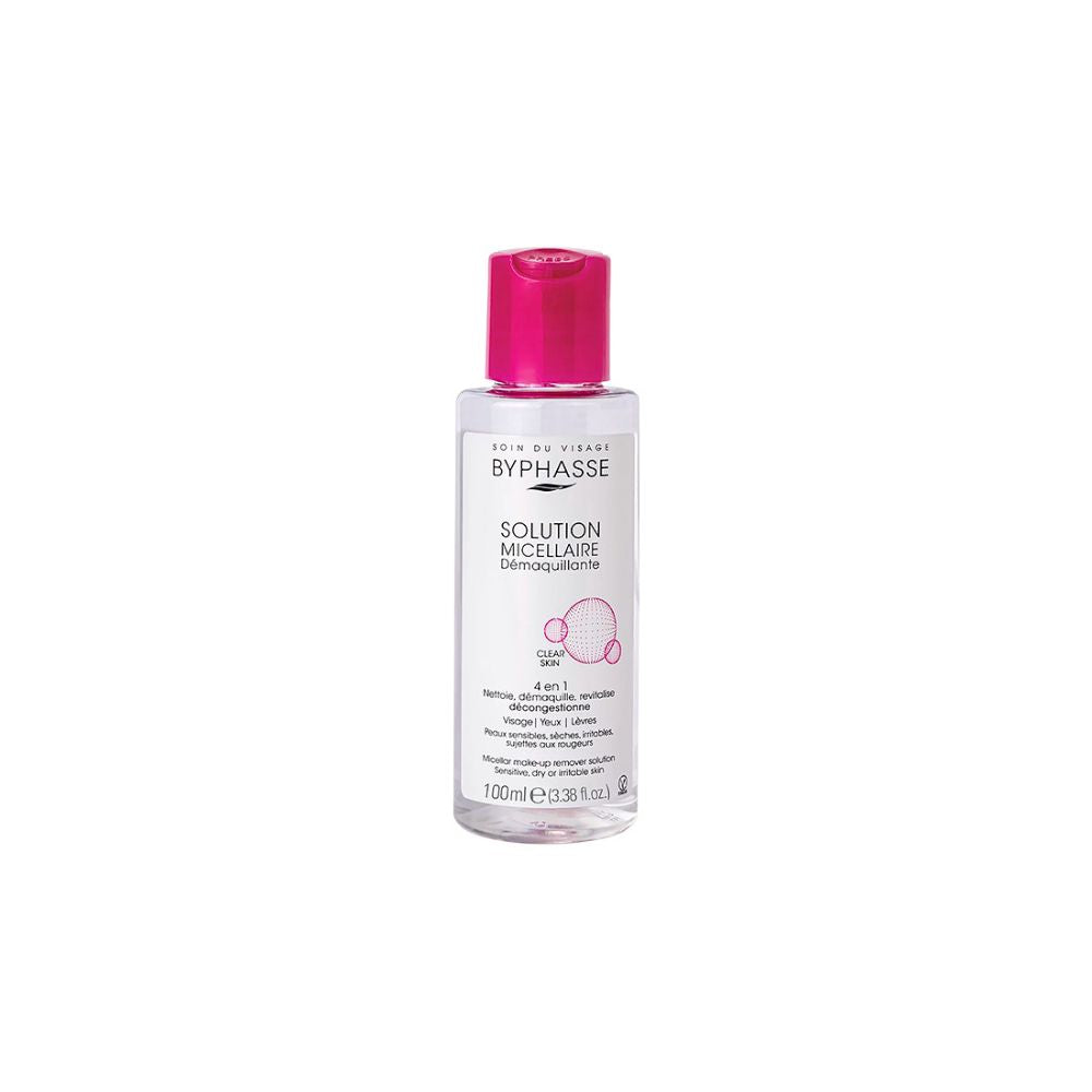 Solución Micelar Desmaquillante Byphasse para Pieles Sensibles, Secas e Irritables (100 ml)