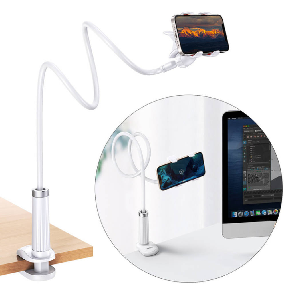 Soporte Ugreen Multifuncion Flexible para Telefonos de 4" hasta 7.2" color Blanco 30488