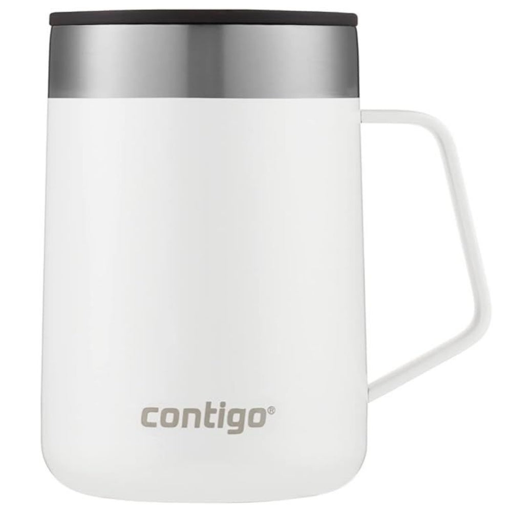 Taza Contigo Streeterville Mug de Acero Inoxidable con agarrador de 14oz 414ml color Salt 2144613
