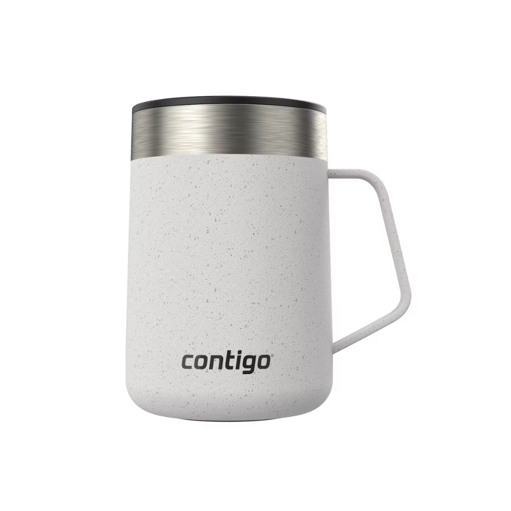 Taza Contigo Streetterville de Acero Inoxidable con Agarrador de 14oz 414ml color Salt Powder Coat Speckle 2198406