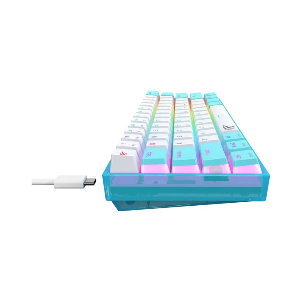 Teclado Gamer Havit RGB Azul+Blanco