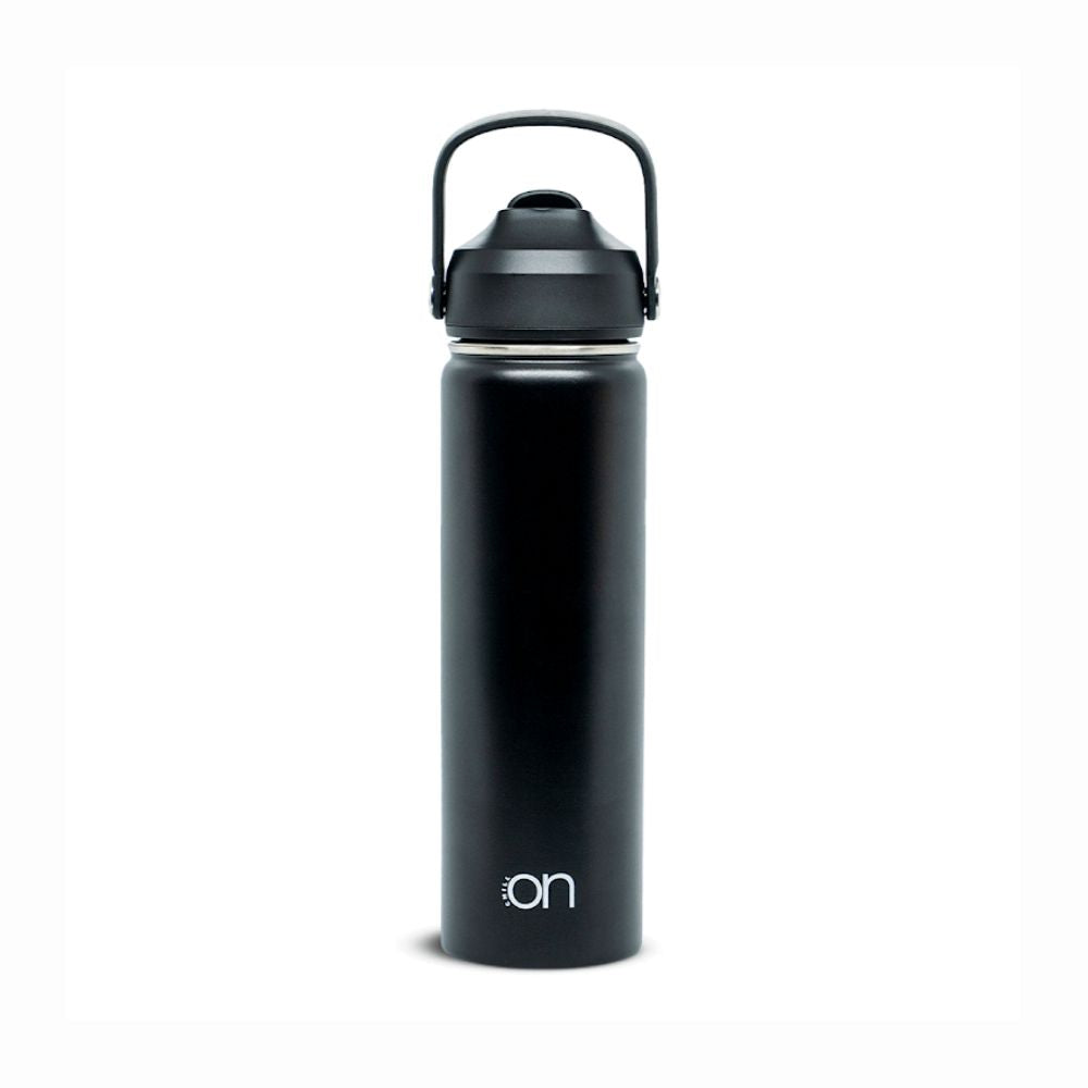 Termo 650ml Chill On Tapa Bombilla Boca Ancha Negro