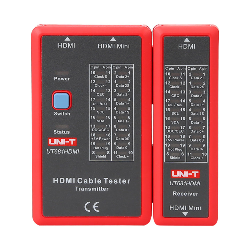Tester para Cable HDMI y Mini HDMI Uni-T UT681HDMI