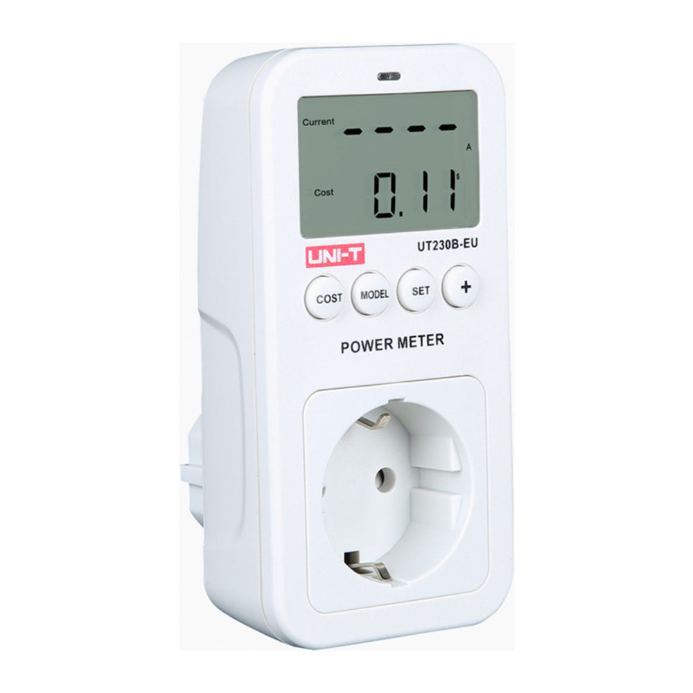 Toma de Corriente Uni-t para Monitorear consumo de Voltaje Corriente y Potencia de Aparatos Electricos UT230B-EU