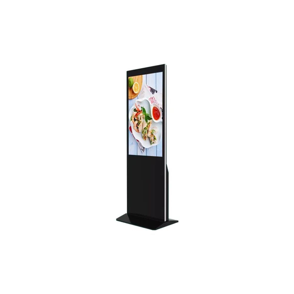 Totem Publicitario Aurora Intelligent Pantalla de 43" Tactil 4K 60Hz WiFi 2.4GHz Android 12 Almacenamiento 16GB Memoria RAM 2GB F43V4-560