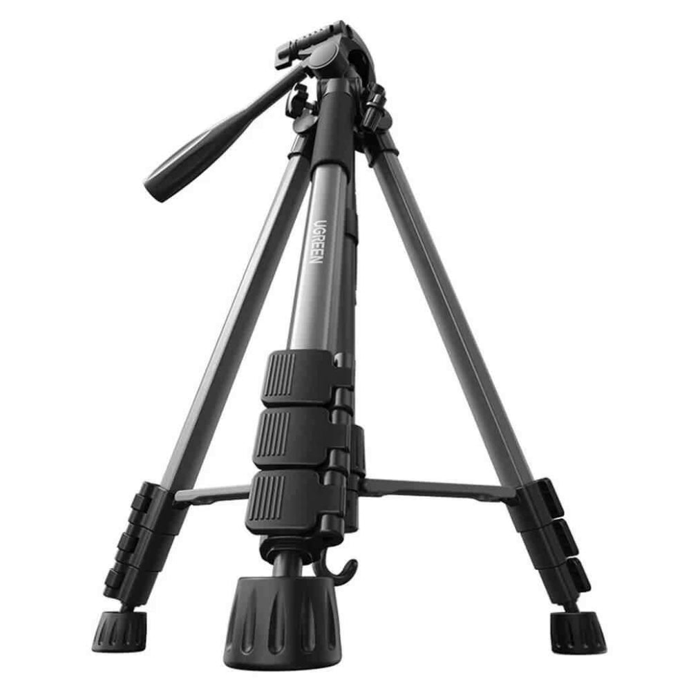 Tripode Ugreen Multi Dispositivos Altura de 53.5cm hasta 175cm Ligero y Portatil Incluye Bolsa de Viaje Tornillo de 1/4" Fuerte Estabilidad 15187