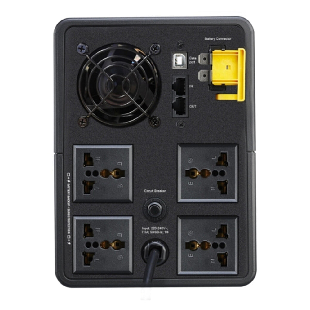 UPS APC Interactivo de 1600VA 900W 230V AVR con 4 Enchufes Universales APCBX1600MI-MS