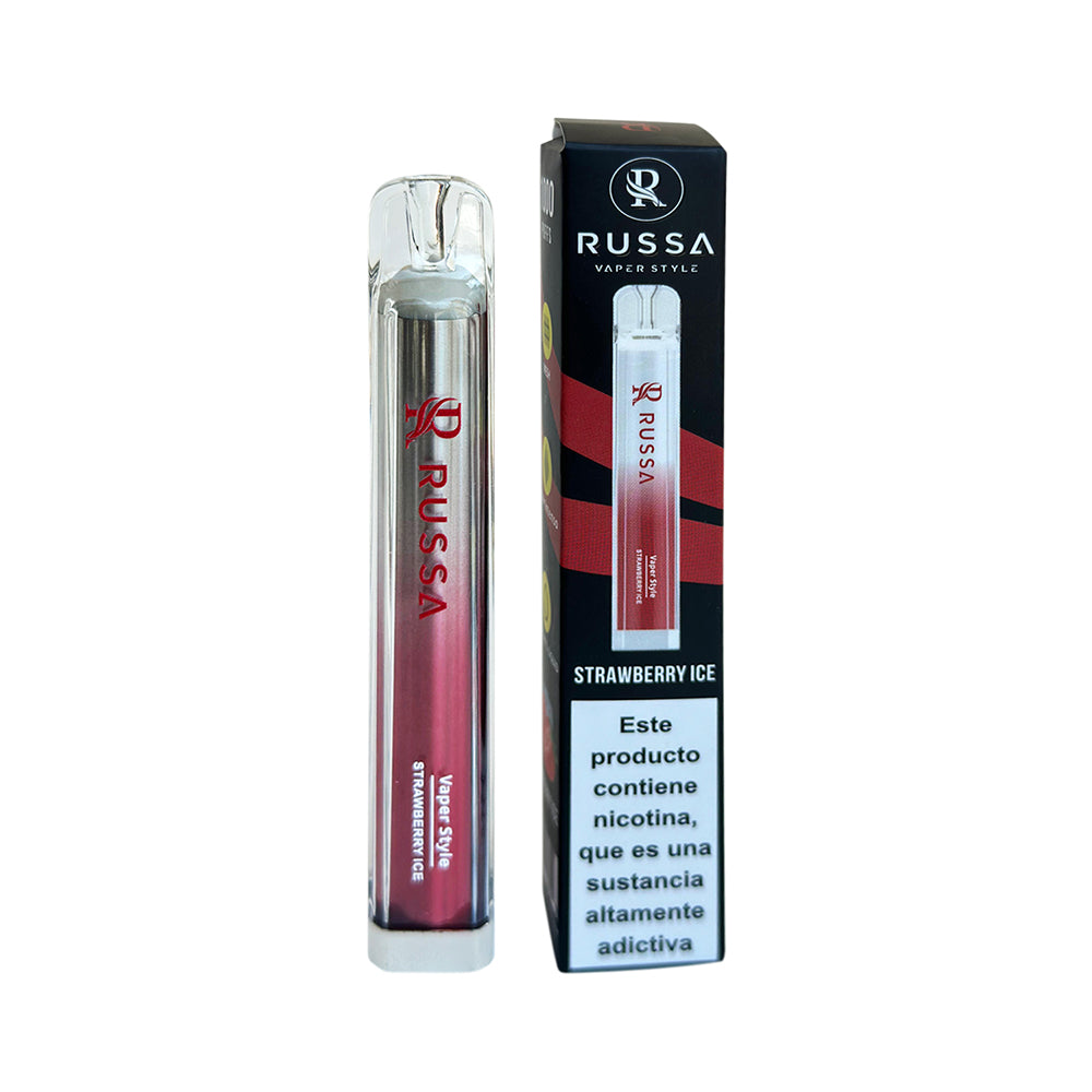 Vape Russa Style Sabor Strawberry Ice 1000 Puffs
