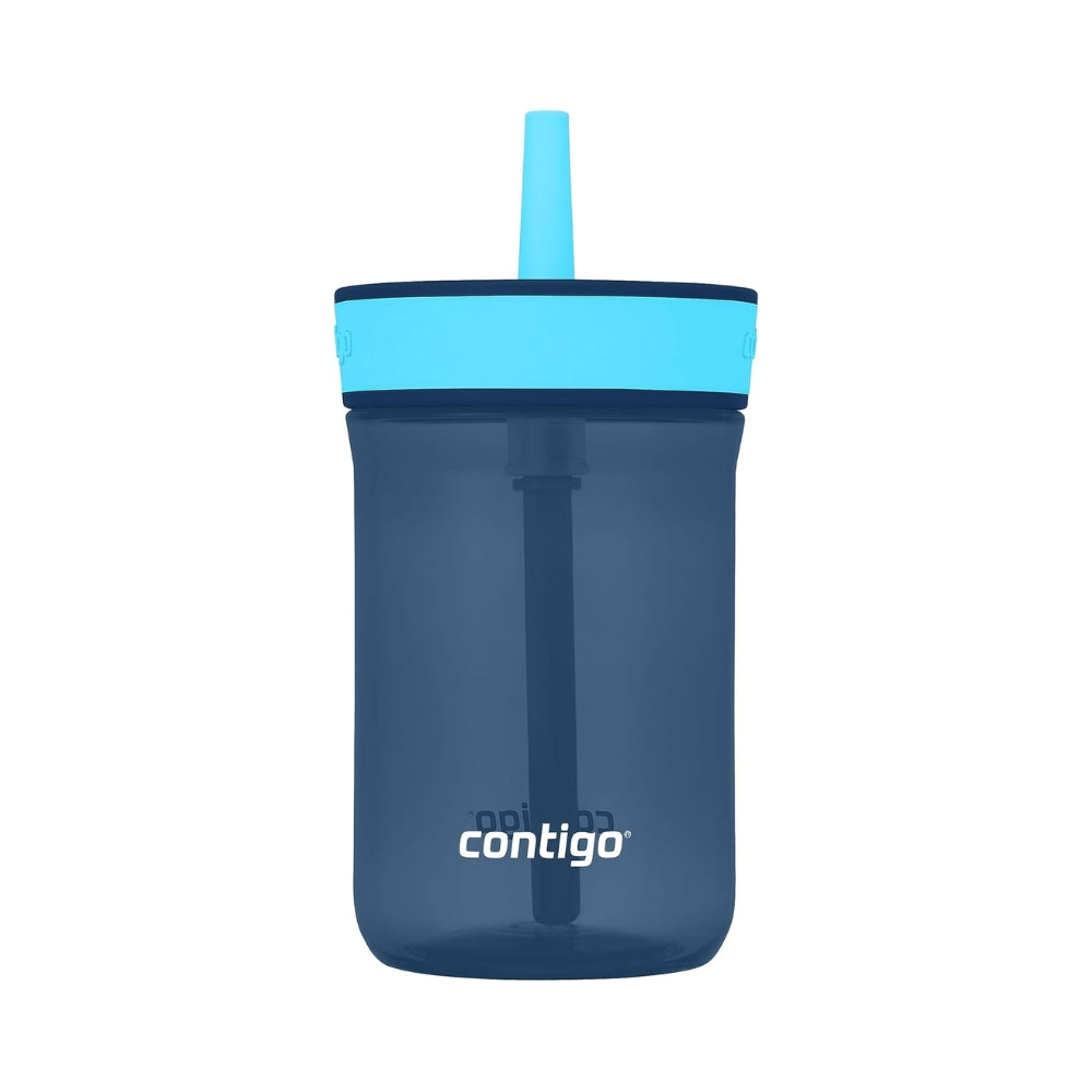 Vaso Contigo Kids Leighton de Plastico Libre de BPA con Bombilla de 14oz 414ml color Blueberry/Blue Raspberry 2186454