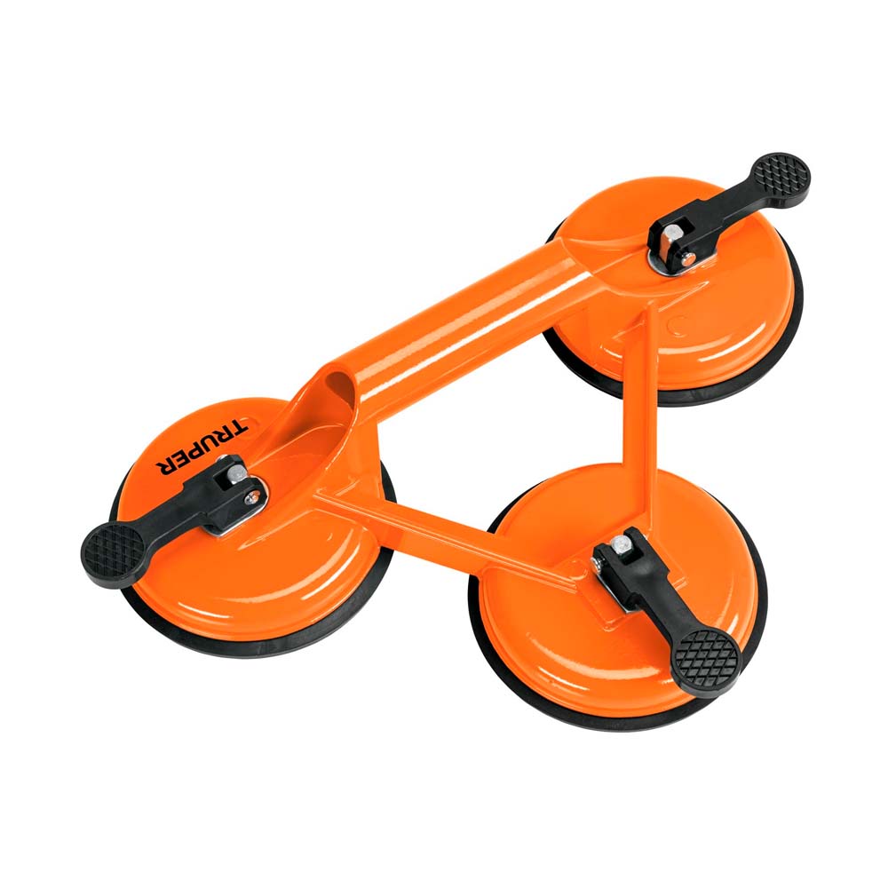 Ventosa de Aluminio Truper para Vidrio 3 Copas de Succión