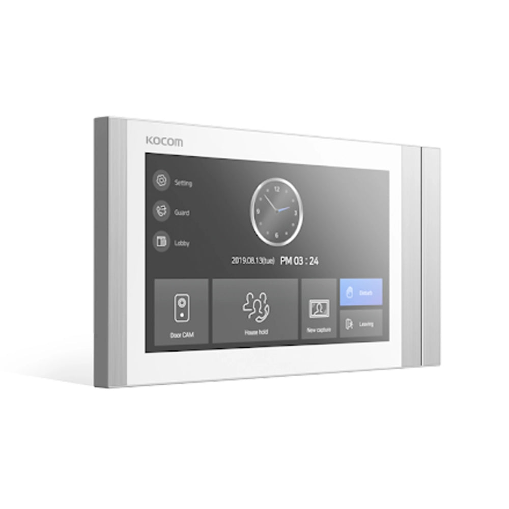 Video Portero Kocom 7" Pantalla Color Exterior color Blanco KCV-T701SM(W)