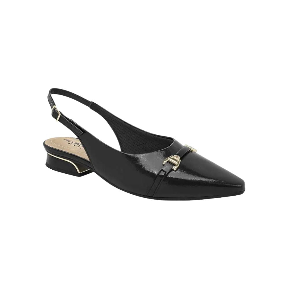 Zapatilla Slingback Piccadilly Silvia Color Negro